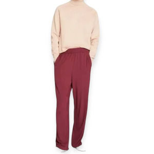 Universal Standard S Chameleon Jersey Wide Leg Pants in Fig | Sizing: S = 14-16